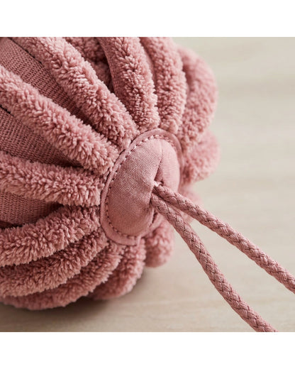 Mjvbf Chenille Loop Rosette Bath Ball Dusty Rose - Detail view