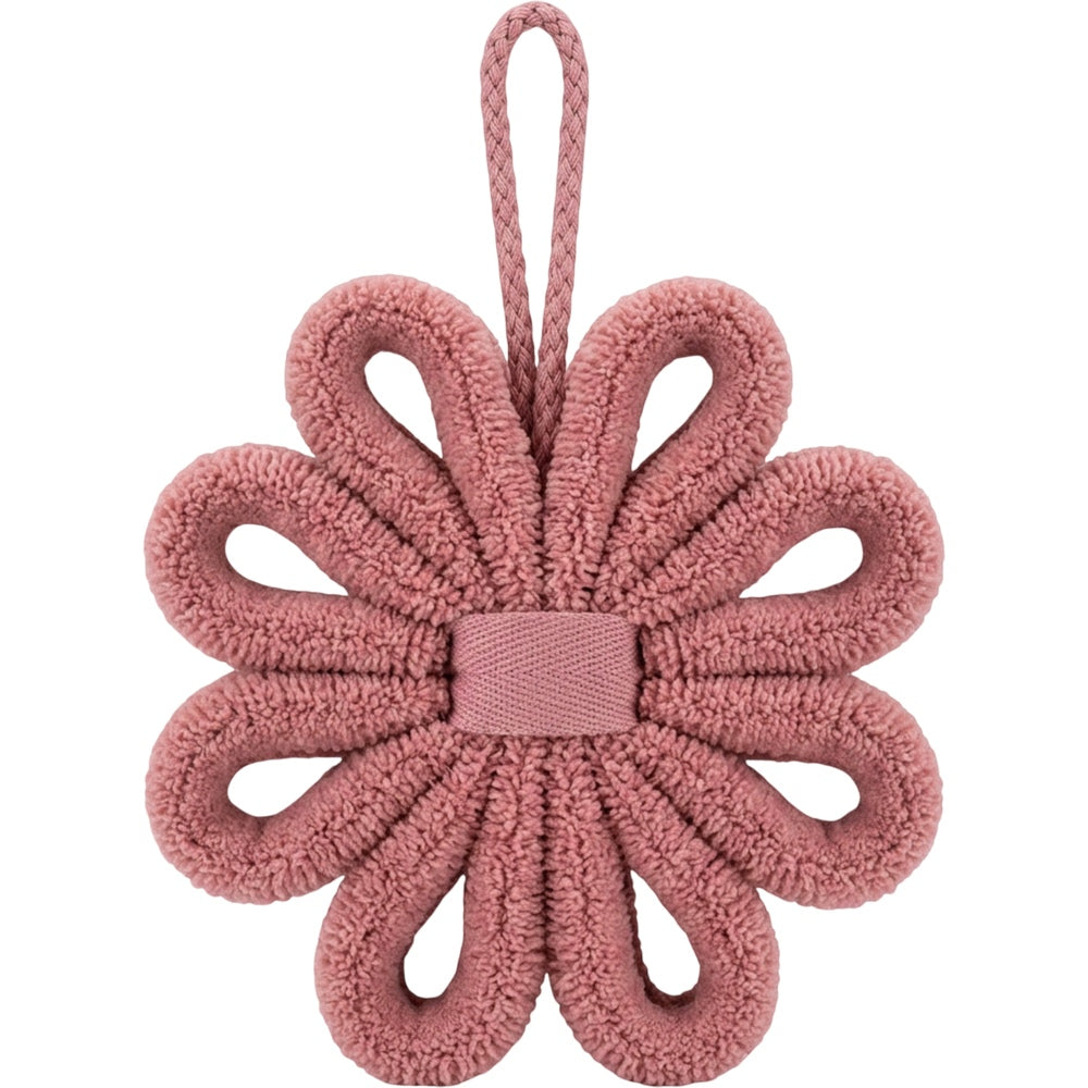 Mjvbf Chenille Loop Rosette Bath Ball Dusty Rose - Product view
