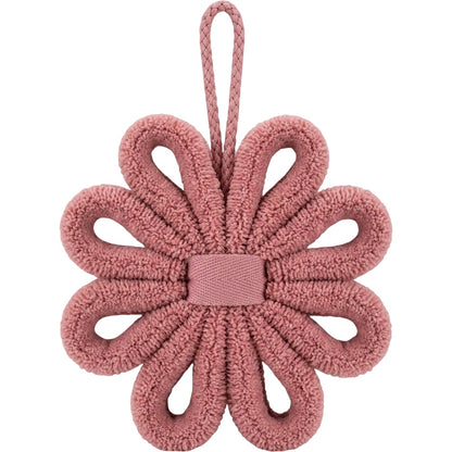 Mjvbf Chenille Loop Rosette Bath Ball Dusty Rose - Product view